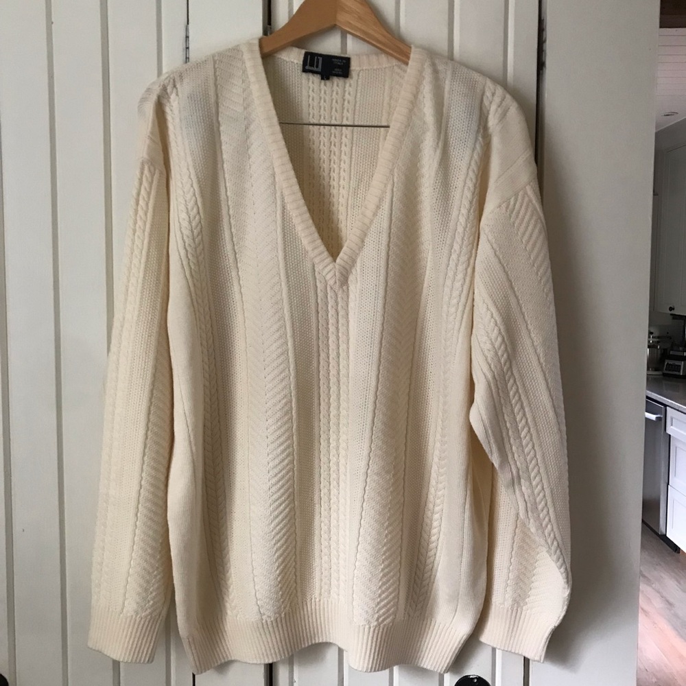 Dunhill Italian Wool Knit V Neck Sweater